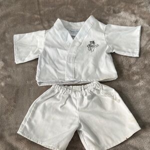 White Pajama Set with Embroidered Detail